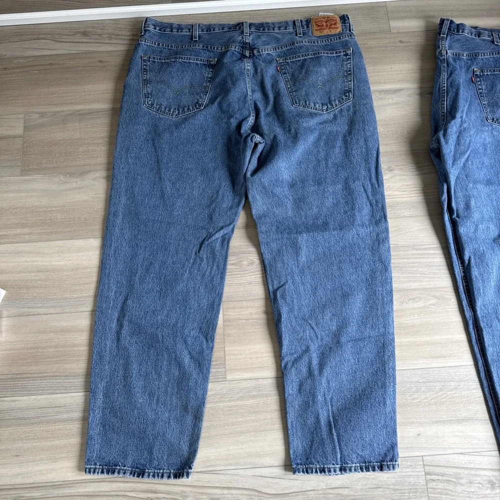 Levis 550 Jeans Big & Tall Mens Size 48 x 34 Denim Med Blue Wash 2 Pairs‎ Levi's